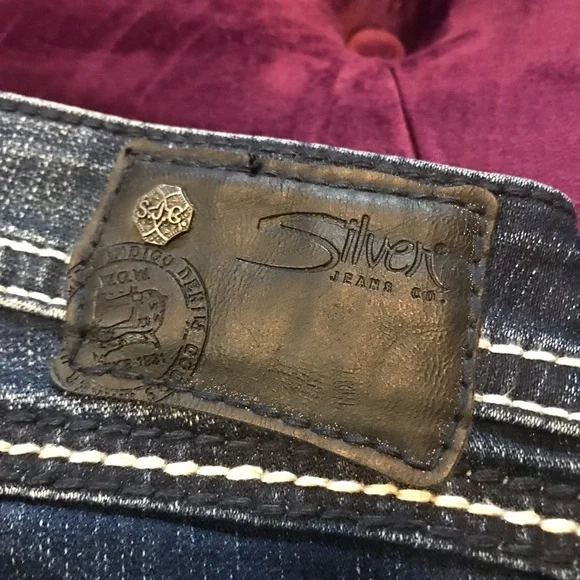 Silver Brand Embellished Jeans Twisted Boot Cut - Picture 3 of 7